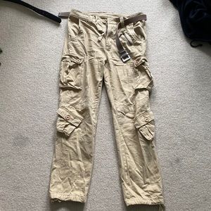 Khaki cargo pants off Amazon.